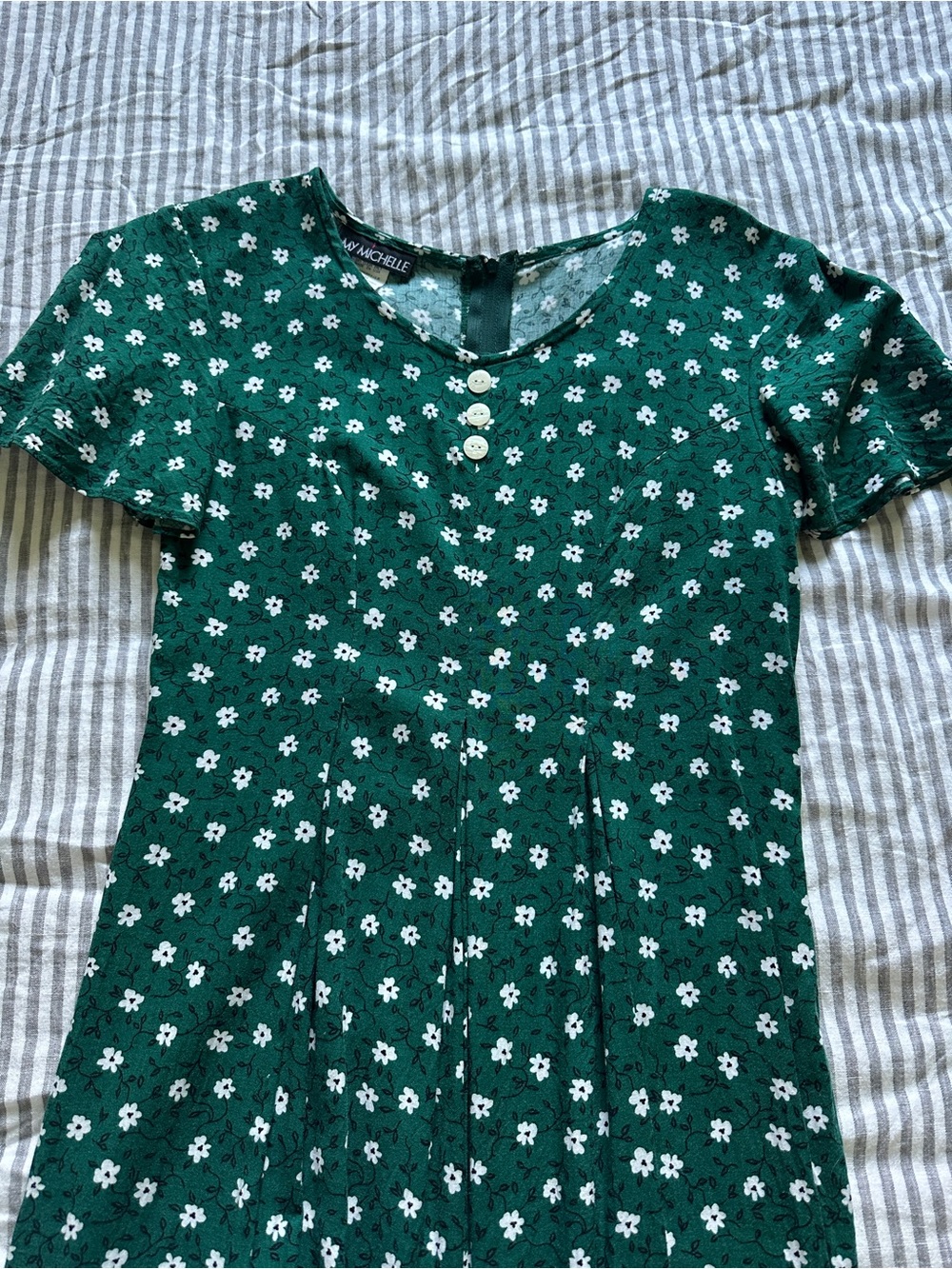 Vintage 90’s My Michelle green floral jumpsuit